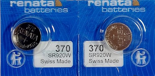 2X Renata Uhrenbatterien, Made in Switzerland, quecksilberfrei, 1,55V Renata Knopfbatterie, langlebig, Verschiedene Modelle