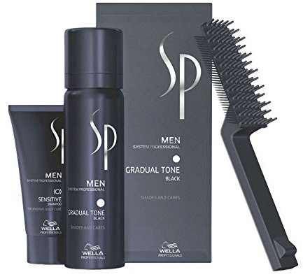 Wella System Professional - Men Gradual Tone Schwarz - Linie Sp Men - 60 ml