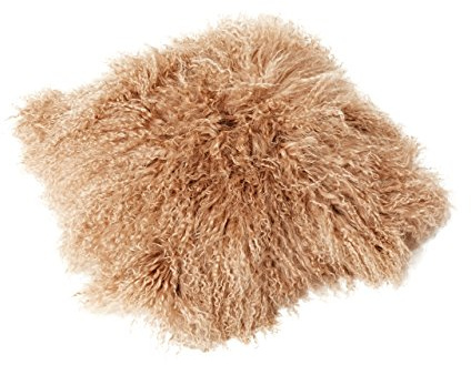 Reissner Lammfelle Tibet Lammfell Kissenbezug langflorig 30x30cm JAY26 Farbe Camel/Hellbraun
