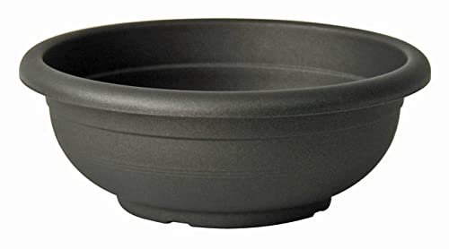 Euro3Plast Olimpo Blumenschale ohne Untersetzer in rund 70 cm Ø in anthrazit 1363.62