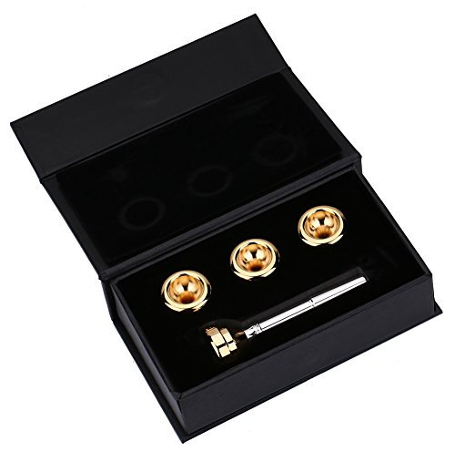 Trompetenmundstücke, niedrig, Messing, versilberter Schaft mit 4 Teilen, vergoldet, 1 1/2 C, 3 C, 5 C, 7 C