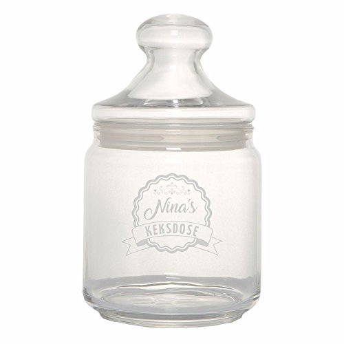 4youDesign persönliches Keksglas mit Namen NAME`s Keksdose - Geschenkidee - für sie - Geburtstagsgeschenk für ihn - personalisiert - Küchendeko