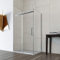Box doccia cabina lusso angolare 70 80 90 100 110 120 140 160 170 cm scorrevole vetro trasparente anticalcare 8mm MIMOSA (80x100 cm)