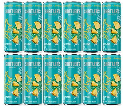 Shatler´s Cocktail Paket Swimming Pool Aludose (12x0,25l) incl. 3EUR Dosenpfand