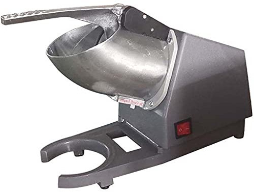 TJH Electric Heighten Ice Crusher Dual Stainless Steel Blades Shaved Ice Machine Large Capacity Ice Crusher Machine for Cocktails Smoothies Home and Commercial Use