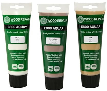 Woodrepair E800 Aqua+ Spachtelmasse Wenge, 400g Tube