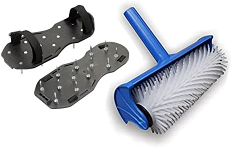 Rullo a spillo da 250 mm con punte di copertura da 20 mm + pattini a spillo da 25 mm per massetto da pavimento in resina