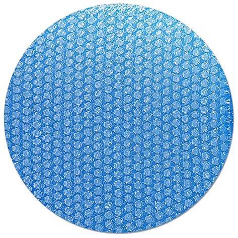 Telo Piscina Rotonda Rettangolare, Telo Termico Piscina Estivo Invernale, Telone Copertura Telo Solare Termico Per Laghetto Piscina Fuori Terra, Esterno Impermeabile (Rotonda φ152cm)