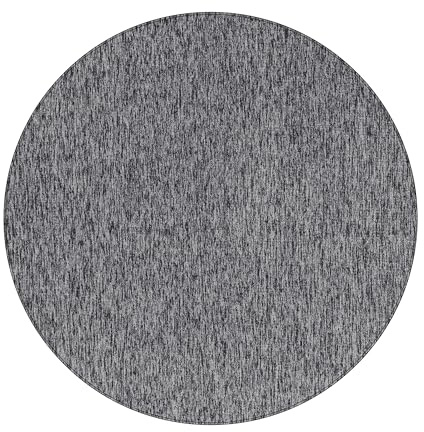 HomebyHome Runder Teppich 200 cm Grau, Einfarbiger Kurzflor Schlingenteppich für Wohnzimmer, Esszimmer oder offenen Wohnbereich, Modern, weich & pflegeleicht