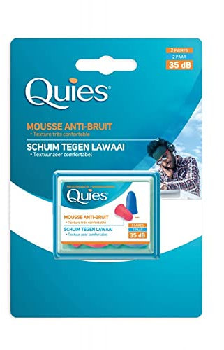 QUIES Protections Auditives pour Disco en Mousse - 2 Paires pour un Son Optimal et une Protection de l'Audition - Premier Secours - Lot De 4 - Vendu Par Lot