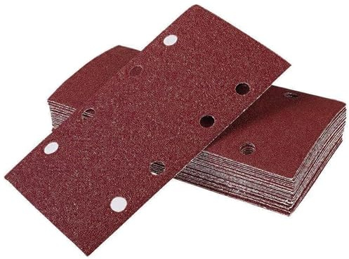 AUNHOKE 40 Pcs Sander Pads, 93 x 185mm Sanding Pads for Electric Sanders