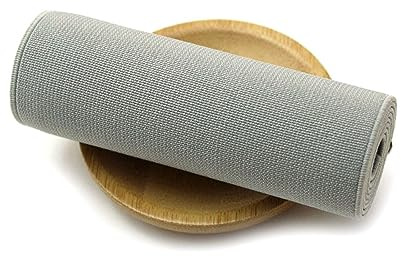 Banda elástica de 2 metros y 10cm de ancho, banda de goma ancha de Color, correas elásticas para ropa, accesorios de costura Diy, Gris claro, 10cm