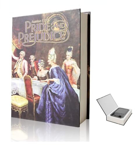 Real Paper Transfer Book Safe, Combination Lock,Hollow with Secret Hidden Compartment (Pride and Prejudice-Combination)