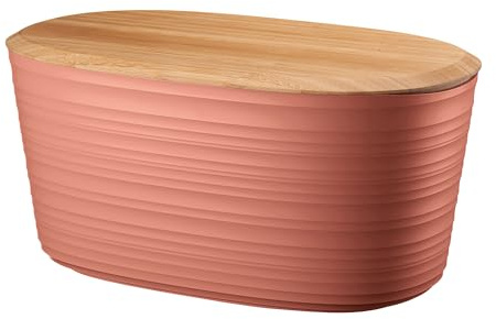 Guzzini -CASSETTA PANE C/COPERCHIO TAGLIERE IN BAMBÙ TIERRATerracotta