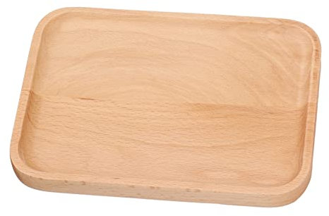 Plato de servir de madera,Platos rectangulares de comida Bandejas Platos decorativos de madera Plato rectangular para aperitivos Bandeja de frutas para embutidos
