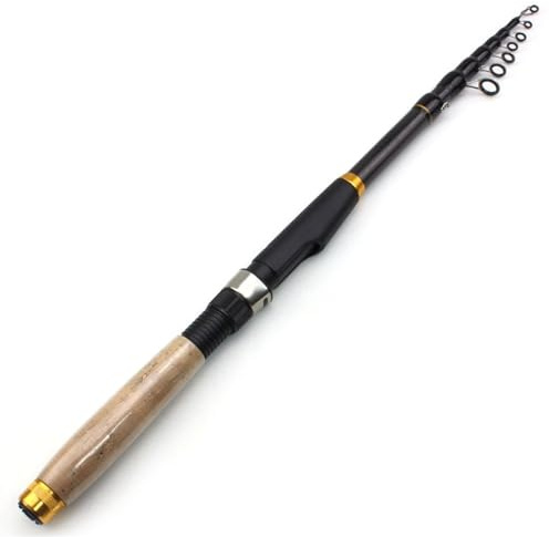 Modell YG020 1,8m-3,6m Multifunktions teleskopisk fiskespö Korkhandtag Kolfiberkarp Spinnspö Bärbar Resestavfisk Tackle(Storlek:3.6)