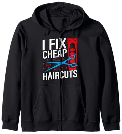 Lustige Friseurschere für Friseure Kapuzenjacke