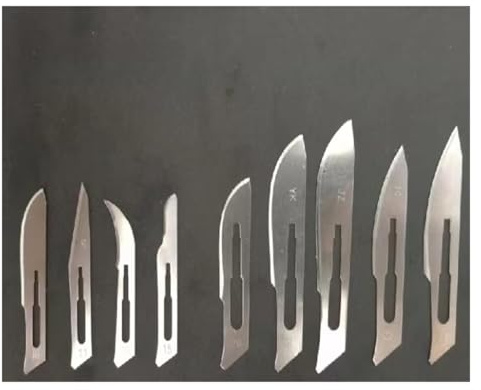 Scalpels knives used make incisions,carbon steel surgical scalpel blades,surgical hollow scalpel blades(No.20)