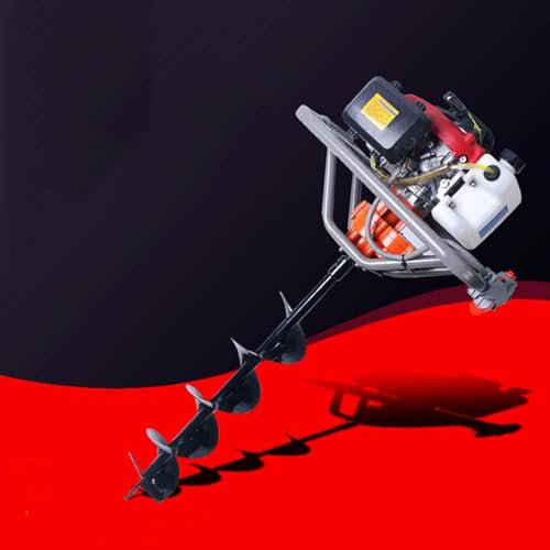 Scavatrice per Fori A 2 Tempi per Persona Singola da 52 CC con Punta da Trapano 1 X 3,1 Pollici, Trivella Elettrica per Giardino E Campo, Scavatrice per Fori A Coclea