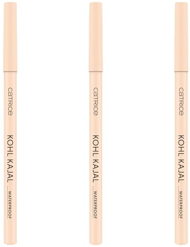 Catrice Kohl Kajal Waterproof, Kajalstift, Nr. 190, Nude, definierend, glänzend, schimmernd, vegan, wasserfest, ohne Mikroplastikpartikel, Nanopartikel frei, 3er Pack (3x0.78g)
