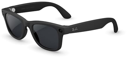 Ray-Ban Meta (Gen 2), Wayfarer, Matte Black | Smart AI Glasses for Men, Women — 2x Battery Life — 3K Ultra HD Resolution — 12 MP Ultra-Wide Camera, Audio, Video — Transitions® Grey Lenses
