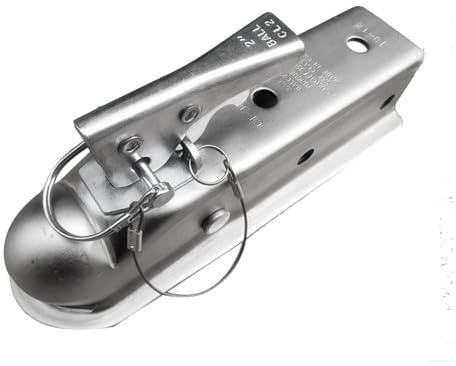 BAFEIYA Acoplador De Remolque, Bola De Enganche De 2 X 2 Pulgadas, Lengüeta Recta, Accesorios De Piezas De RV De 3500 Libras