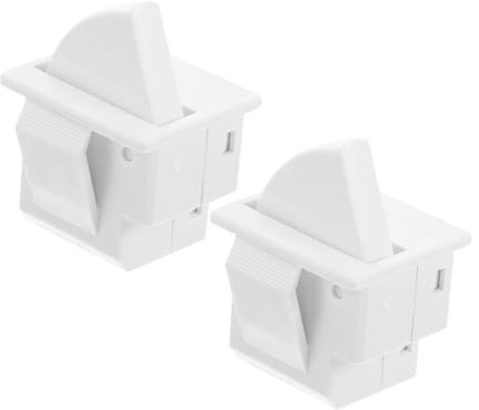 FIXOSHEE 2pcs Refrigerator Door Light Switch Replacement with Automatic Off Function Fit for Major Brands Energy-saving Fridge Repair Parts Easy Installation Cable