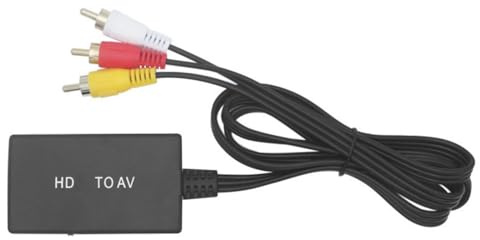 LLINthy HDTV a 3RCA Convertidor 1080P Composite Switcher Adaptador Compuesto a Hdtv