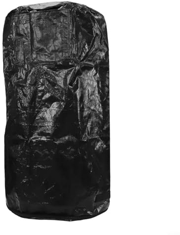 Yuanpgky Poubelle de jardin réutilisable avec couvercle – Sac collecteur de déchets d'extérieur pour déchets de cour et de cuisine, matériau PE, options de 35 x 60 cm et 45 x 80 cm, vert ou noir 45 x