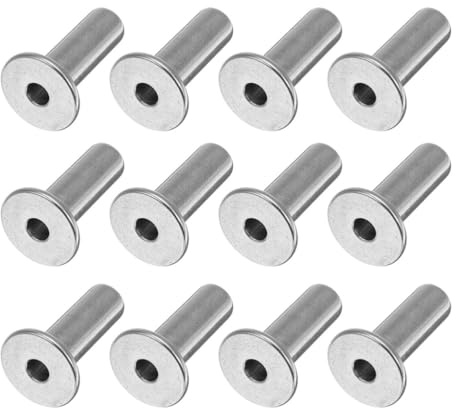 Cabilock 20 Pcs DIY Stainless Steel Wire Rope Protector Sleeve for Deck Cable Railing, No Burrs and Maintains Tension, for Outdoor Cable Deck Railing Projects