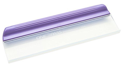One Pass Classic 12 Waterblade Silicone T-Bar Squeegee Purple (WBL-OP2012CTY)