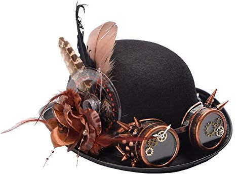 BLESSUME Steampunk Hut Unisex Fancy Dress (Farbe F, M)