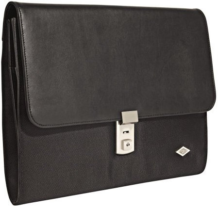 Wedo 585501 Aktenmappe Elegance (A4, mit Stufenschloss) schwarz