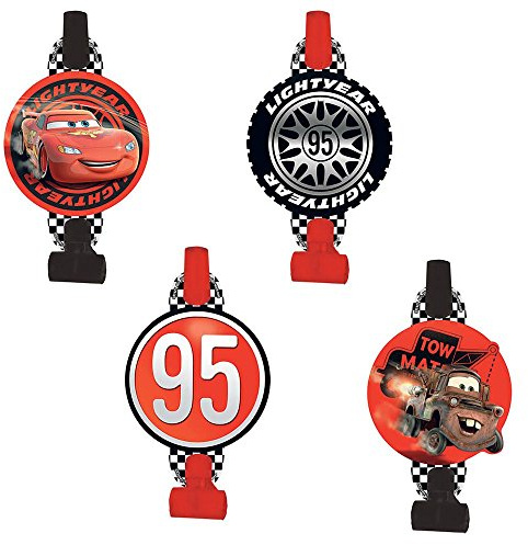 Cars Party Blowers, 8-Count