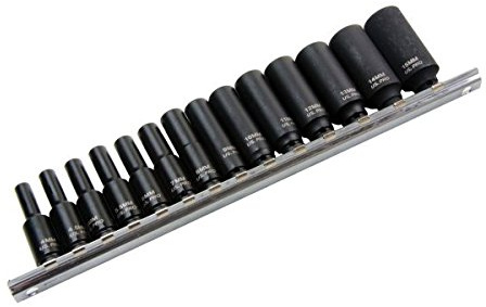 US PRO 14PC 1/4 DR 6 PT DEEP IMPACT SOCKETS B1430