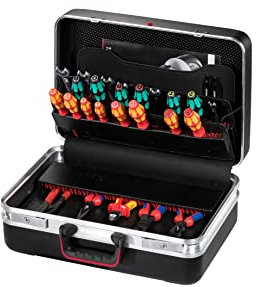 Parat Werkzeugkoffer CLASSIC Plus CP-7 (Werkzeugtasche leer für 60 Werkzeuge, Material X-ABS Kunststoff, Alu, Con-Pearl, Tasche mit Kippzylinderschloss, Größe 48 x 36 x 21 cm)