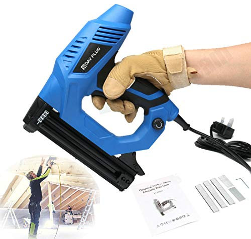 Nail Gun & Staple Gun 2in1 Electric Heavy Duty Stapler Nailer Household Tool, Corded Electric Straight Nail Staple Gun Woodworking Tool Stapler 220V 15-25mm