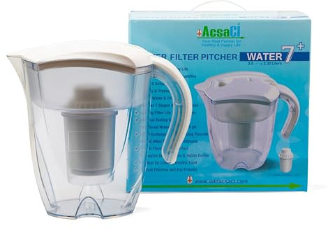 AddAcsaCI Water 7+ Alkaline & Fluoride Water Filter JUG