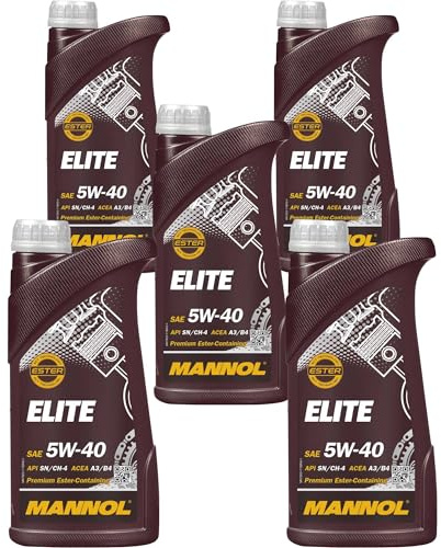 QR-Parts Set 85447380 MN7903-1 5x1 Liter Orignal MANNOL Elite 5W-40 API SN/CF Motoröl Engine Oil Öl