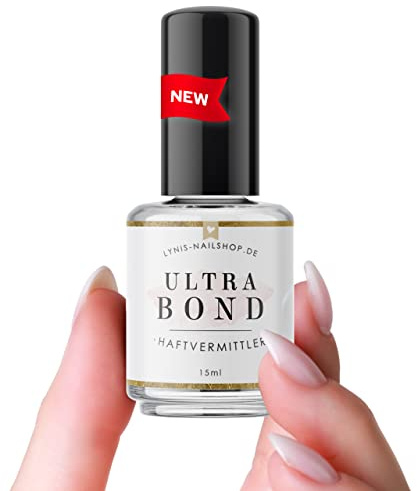 Ultra Bond für Gelnägel & Acrylnägel als Haftvermittler gegen Liftings mit verstärkter Haftung durch aufstellen der Schwitzschicht 15ml · Lynis-Nailshop.de