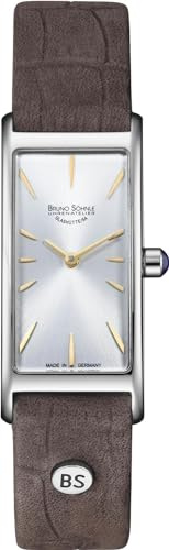 Bruno Söhnle Unisex Analog Quarz Uhr mit Kalbsleder Armband 17-23088-243