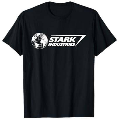 Marvel Iron Man Stark Industries Logo White Maglietta