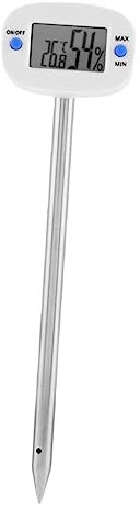 Kisangel 3pièces Thermomètre Hygromètre Mini Type pour Tester La Température Et Humidité du Sol Outil De Mesure Pratique pour Jardiniers Et Cultivateurs De Plantes