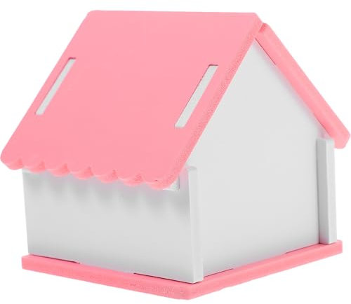 POPETPOP Guinea Pig Hideout Haus Für Kleintiere Niedliches Hamsterversteck Aus Robustem Für Nager Zum Entspannen Und Spielen Langlebig Und Dekorativ Pinkem Design