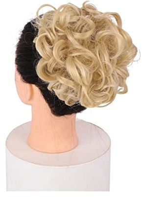 Horquilla Corto desordenado rizado plato peines for el cabello clip en cola de caballo scrunchie moño extensión de moño sintético updo postizos bandeja de pelo cola de caballo pieza de pelo for mujere