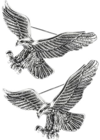 GLSTOY 2stücke Eagle Broche Vintage Für Kleidung Rucksack Als Geschenk Für Damen Und Herren