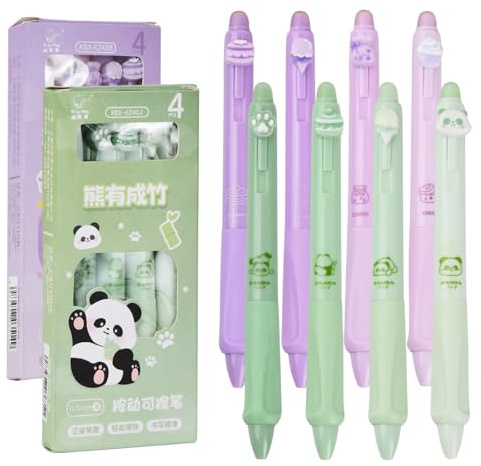8 StüCk Radierbarer Kugelschreiber, Tintenroller Radierbar, 0.5mm Radierbarer Tintenroller, Radierbare Stifte, Schulsachen, Gelstifte Radierbar, Lustige Gelschreiber Studenten Geschenk BüRobedarf