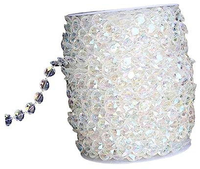 HOODANCOS Strass Hängender Vorhang Perlendekoration Christbaumschmuck Girlanden Schimmernde Vorhänge Blumengirlanden Autodekorationen Silberner Autoaufkleber Auto-ornament Guirnaldas Para