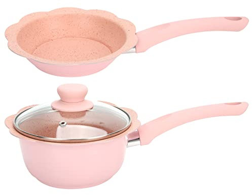 4-teiliges Antihaft-Milchsuppentopf-Set mit Bratpfanne und Topf für Babynahrung und vielseitiges Kochen