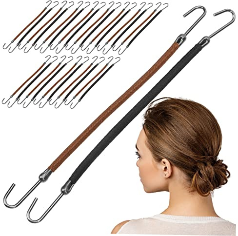 Ipetboom 20 Unidades De Ganchos Para De Caballo Espirales Para Atar El Cabello Lazos Elásticos Para El Cabello Para Mujeres Y Niñas Lazos Para El Grueso Y Rizado